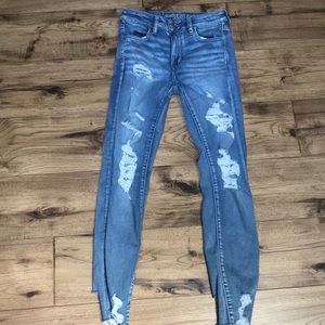 American Eagle distressed skinny jeans